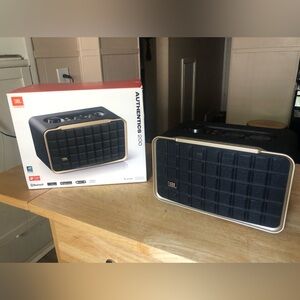 JBL Authentics 200 Portable Speaker - Black and Gold Trim